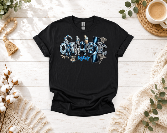 Orthopedic Crew Black T-shirt