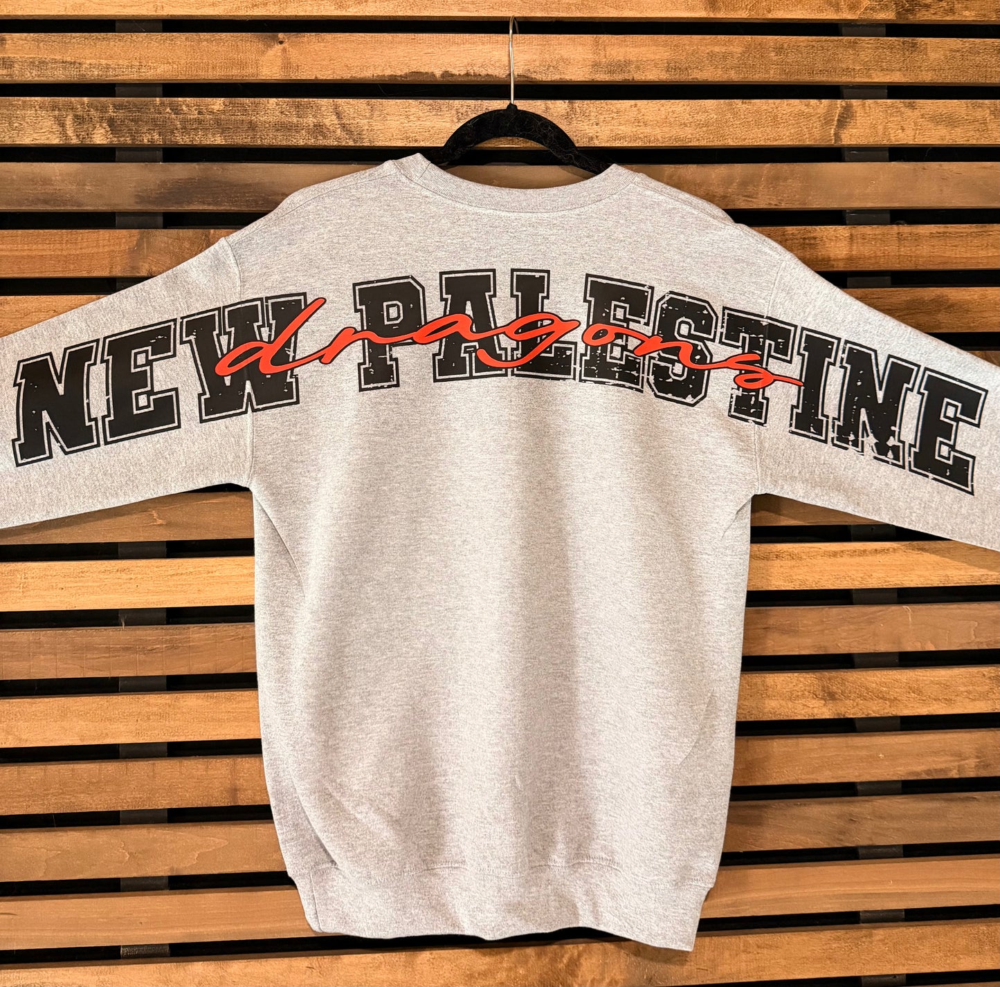 New Palestine Dragons Varsity-Style Crewneck