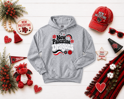 New Palestine Dragons Groovy Design