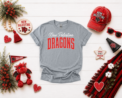 New Palestine Dragons Polka Dot Design