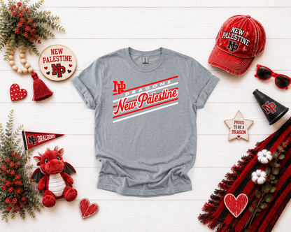 New Palestine Dragons Retro-Stripe Design