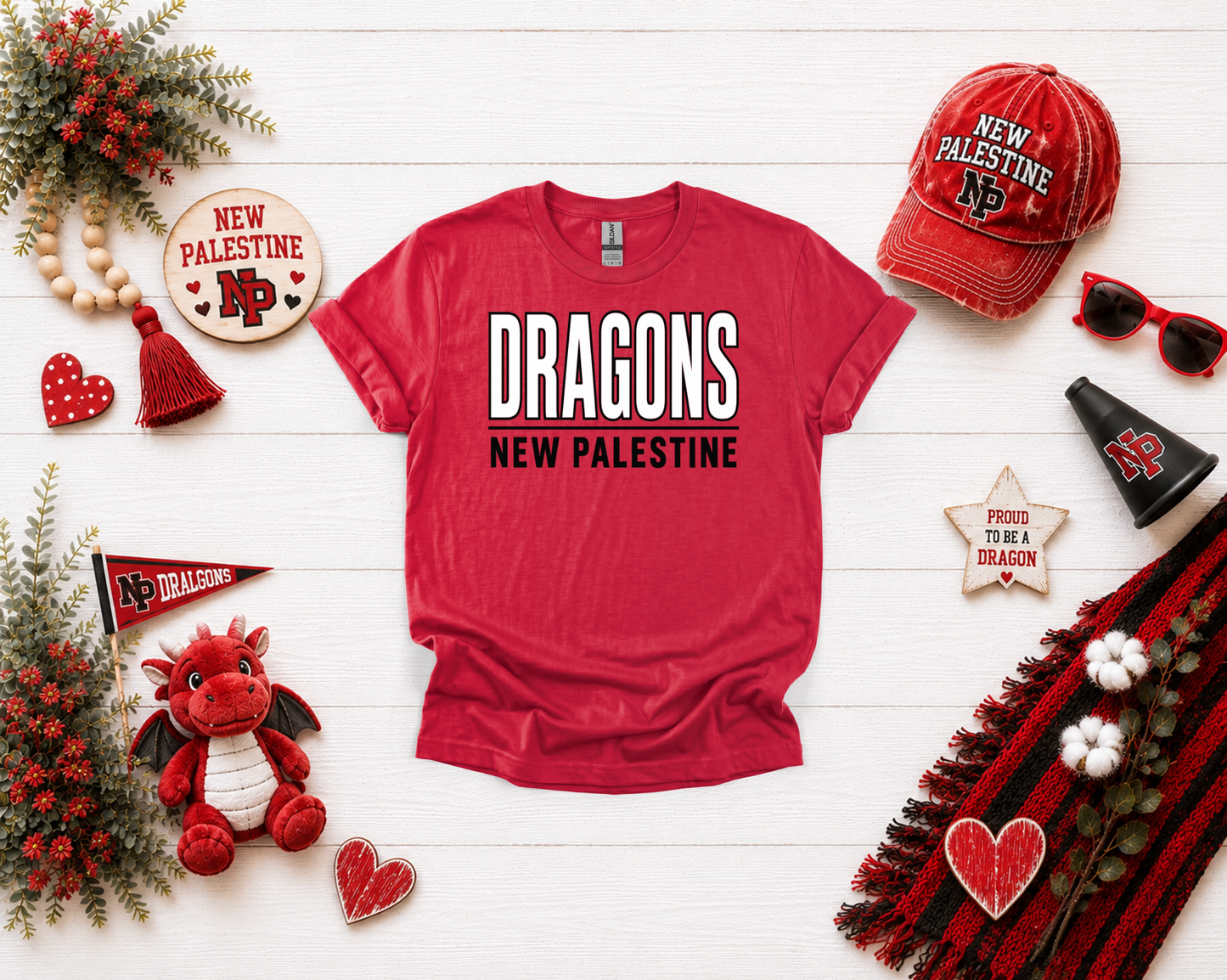 New Palestine Dragons Classic Design