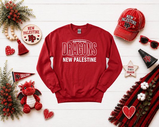 New Palestine Dragons Classic Football Design