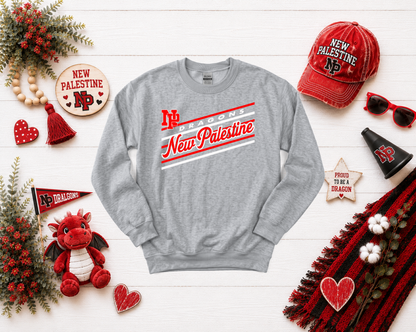 New Palestine Dragons Retro-Stripe Design