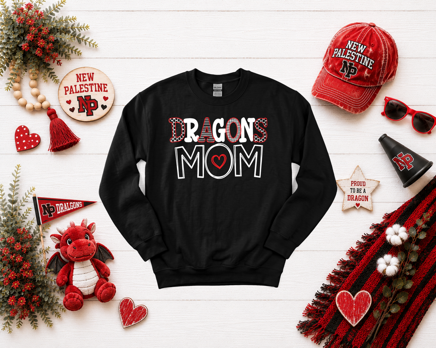 New Palestine Dragons Mom Design