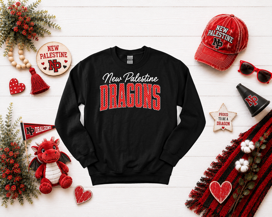 New Palestine Dragons Polka Dot Design