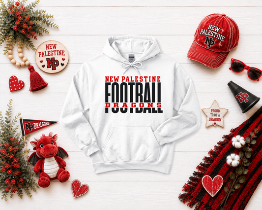 New Palestine Dragons Football Design