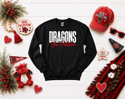 New Palestine Dragons Script Design