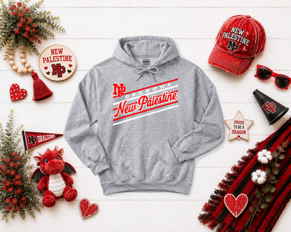 New Palestine Dragons Retro-Stripe Design