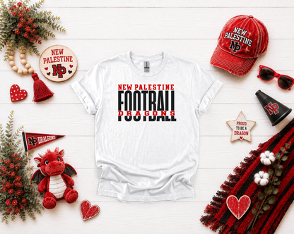 New Palestine Dragons Football Design