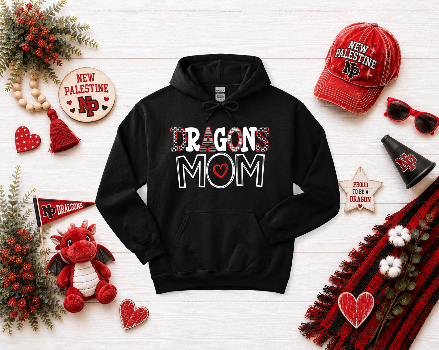 New Palestine Dragons Mom Design