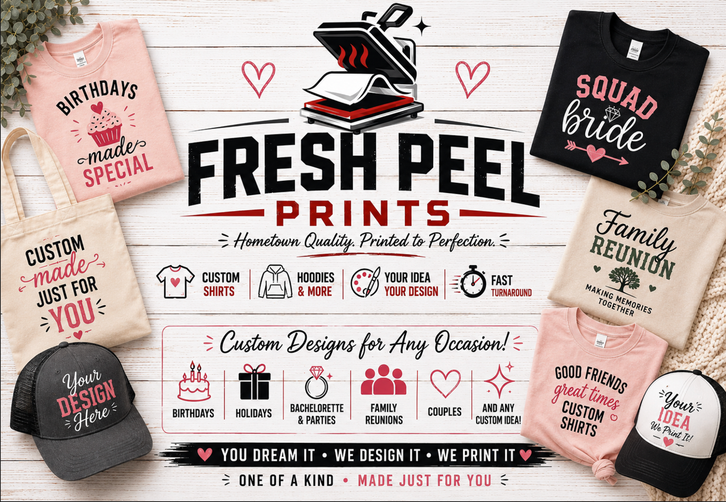 Custom Front Apparel