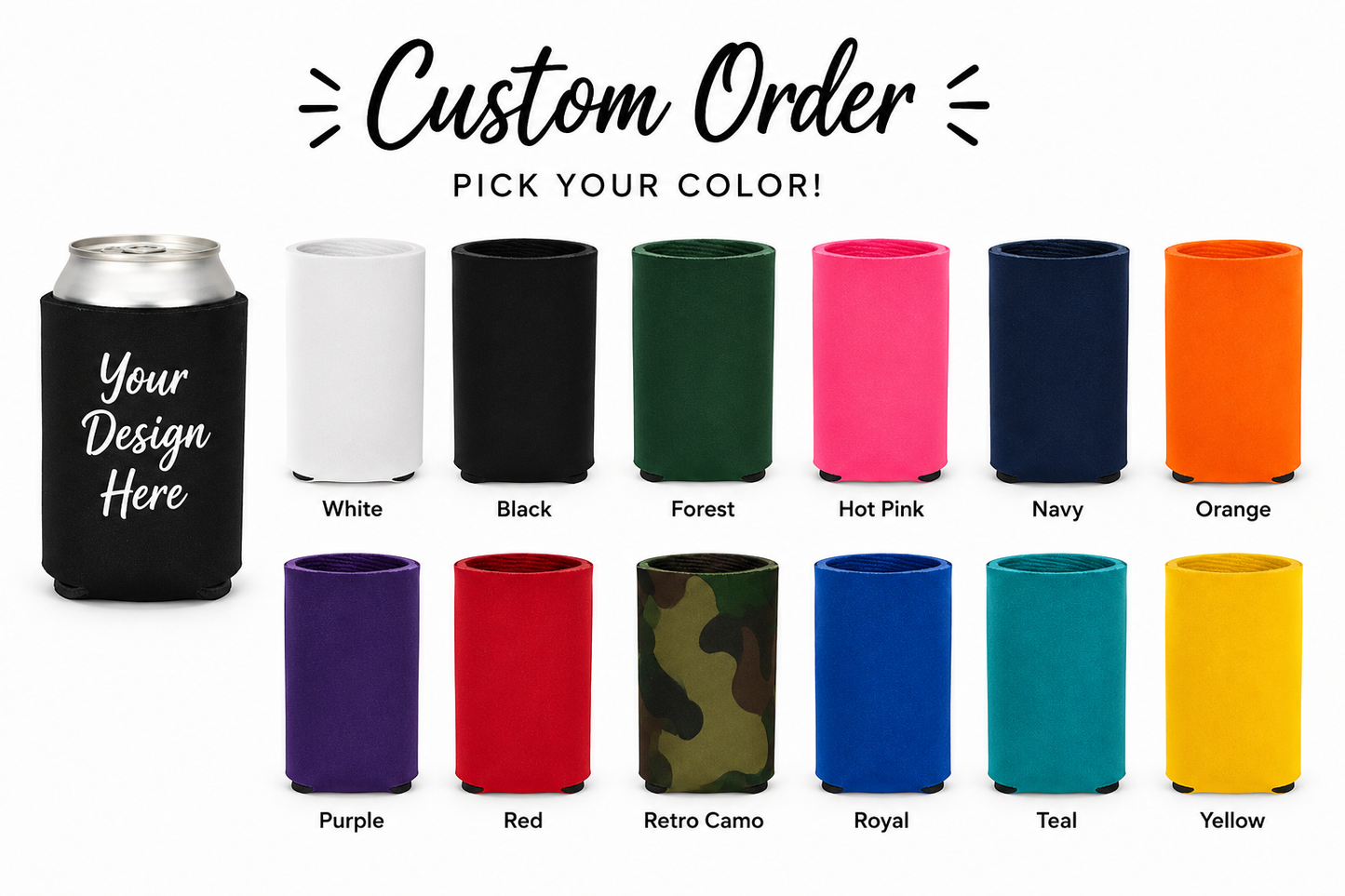 Custom Koozie Can Holders